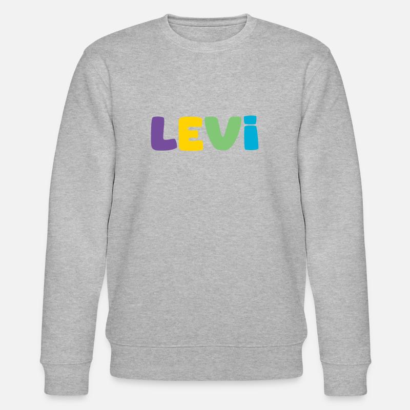 Name - Levi - Stanley/Stella Unisex Bio-Sweatshirt CHANGER  - Grau meliert