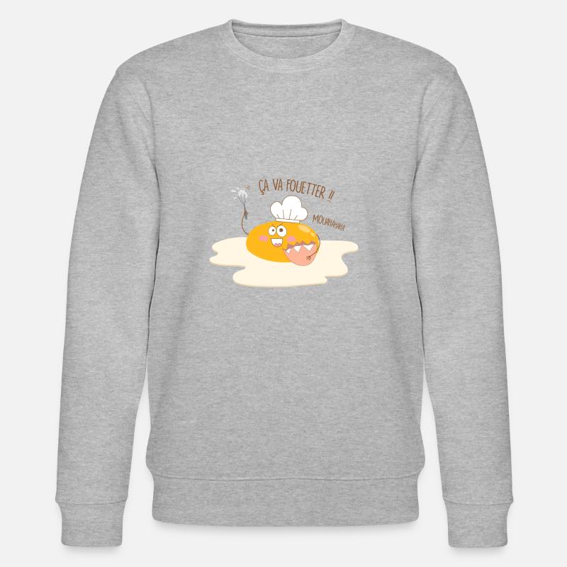 Ei wird peitschen - Stanley/Stella Unisex Bio-Sweatshirt CHANGER  - Grau meliert