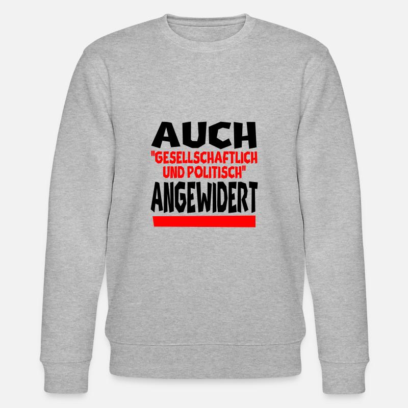 angewidert II - Stanley/Stella Unisex Bio-Sweatshirt CHANGER  - Grau meliert