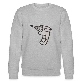 Bohrmaschine - Stanley/Stella Unisex Bio-Sweatshirt CHANGER  - Grau meliert - Vorne - Nik (191cm) & Marisol (170cm)