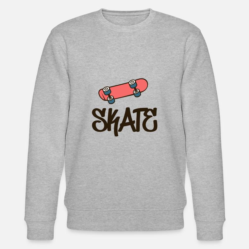 Skate Skateboard - Stanley/Stella Unisex Bio-Sweatshirt CHANGER  - Grau meliert