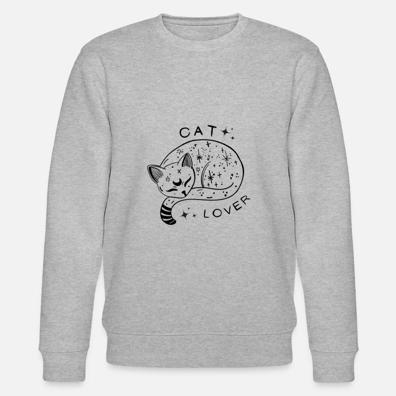 Heaven Cat Lover - Stanley/Stella Unisex Bio-Sweatshirt CHANGER - Grau meliert