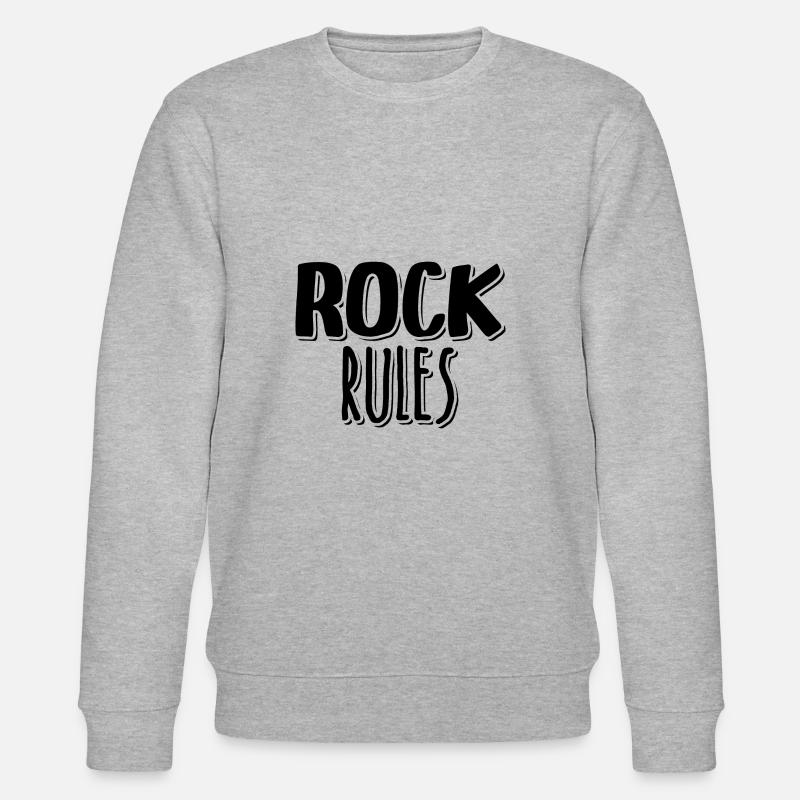 Rock Rules - Stanley/Stella Unisex Bio-Sweatshirt CHANGER  - Grau meliert