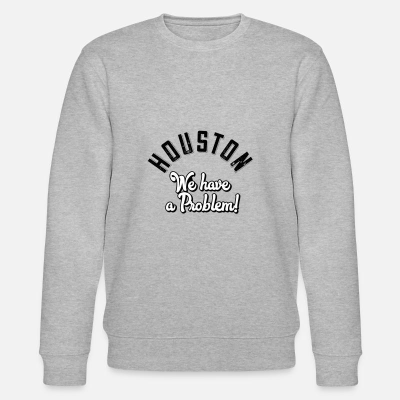 Houston we have a problem - Stanley/Stella Unisex Bio-Sweatshirt CHANGER  - Grau meliert