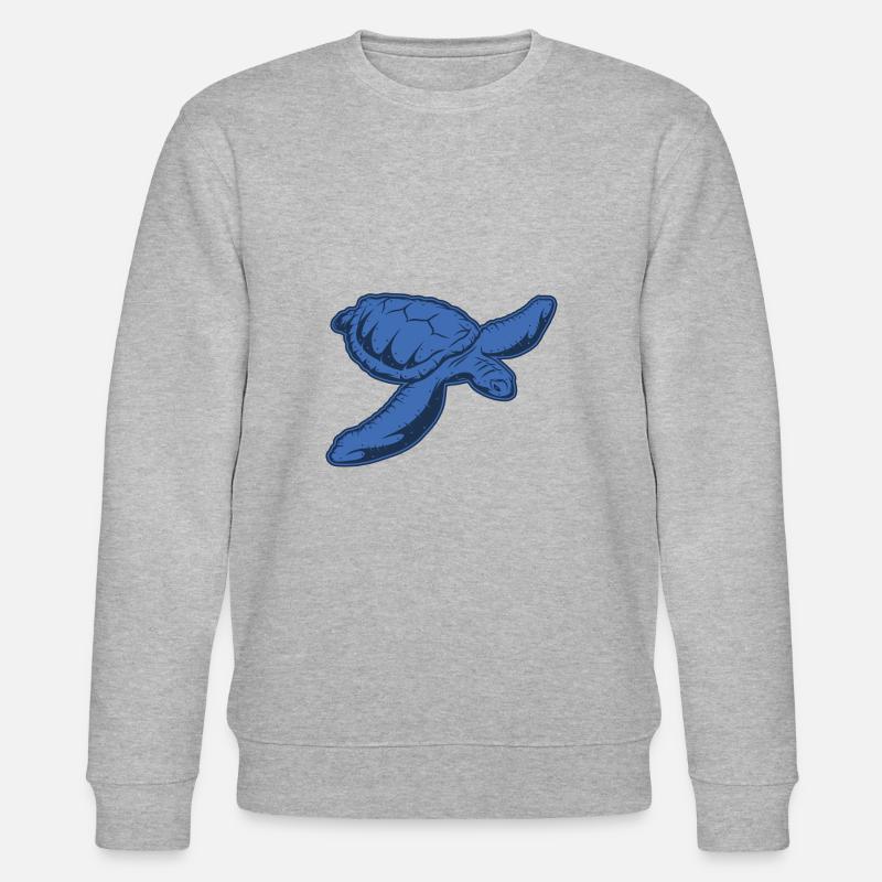 Wasserschildkröte - Stanley/Stella Unisex Bio-Sweatshirt CHANGER  - Grau meliert