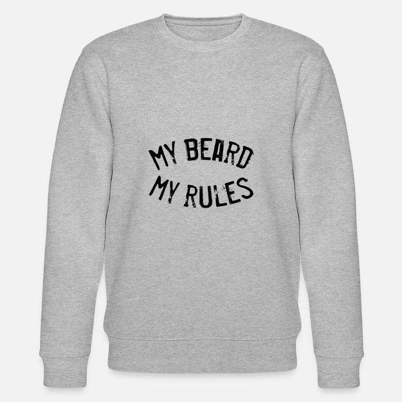 My Beard my Rules - Stanley/Stella CHANGER Unisex Organic Sweatshirt - heather grey