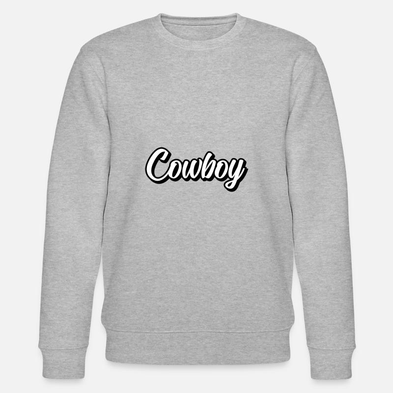 Cowboy - Stanley/Stella Unisex Bio-Sweatshirt CHANGER  - Grau meliert