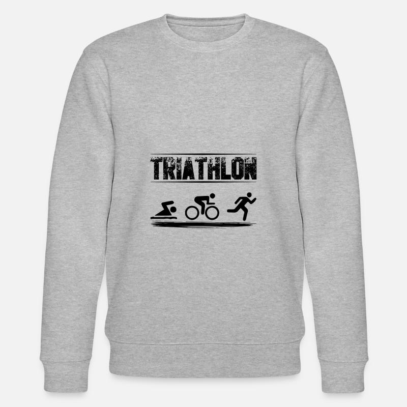 Triathlon - Stanley/Stella Unisex Bio-Sweatshirt CHANGER  - Grau meliert