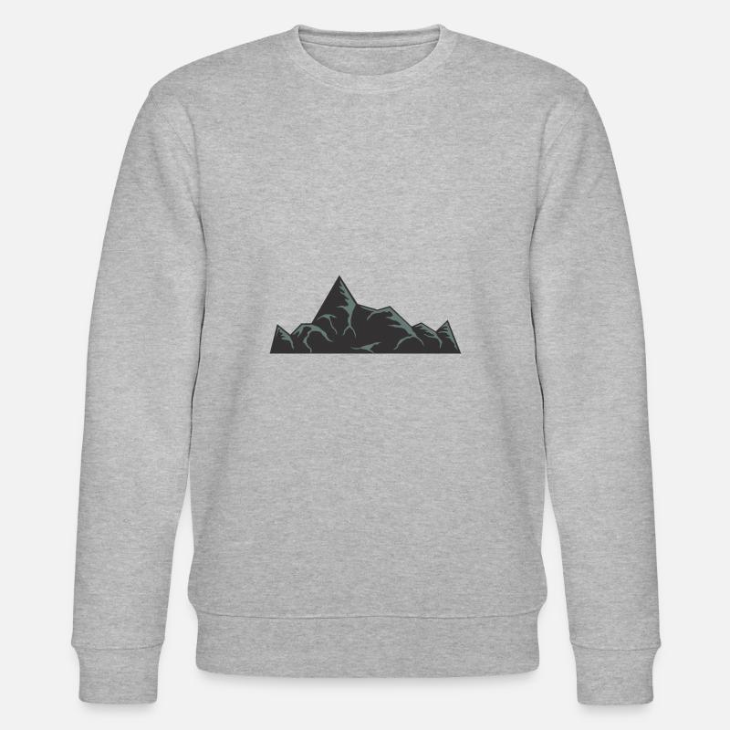 Mountains - Stanley/Stella CHANGER Unisex Organic Sweatshirt - heather grey