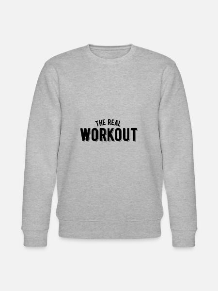 The real workout - Stanley/Stella CHANGER Unisex Organic Sweatshirt - heather grey