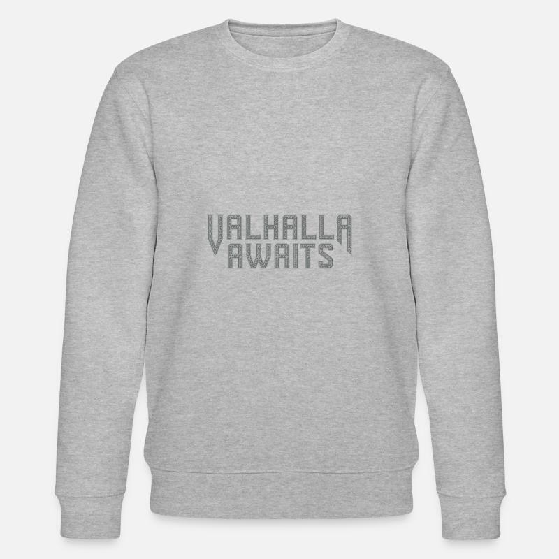 Valhalla Awaits - Stanley/Stella Unisex Bio-Sweatshirt CHANGER  - Grau meliert