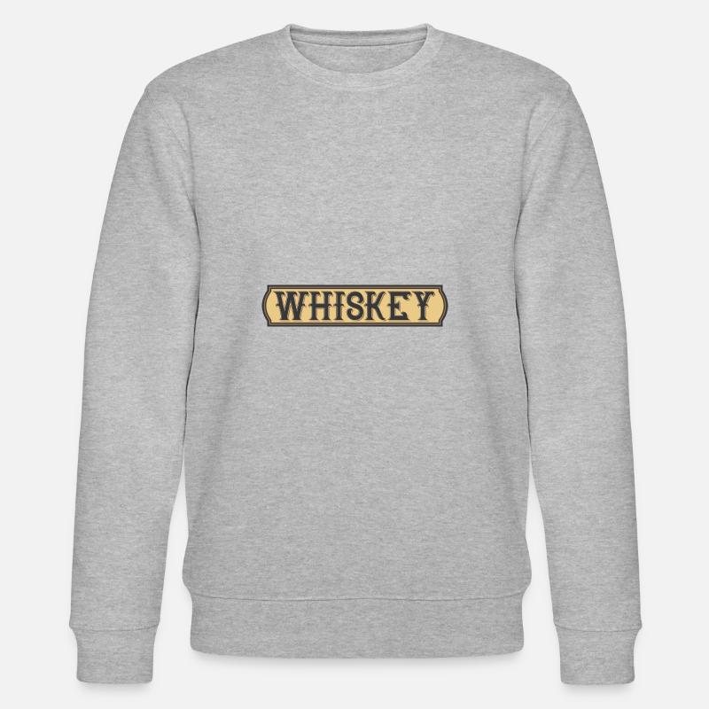 Whiskey Banner - Stanley/Stella Unisex Bio-Sweatshirt CHANGER  - Grau meliert