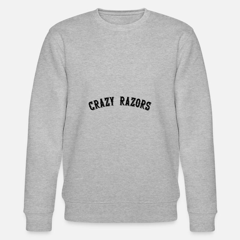 Crazy Razors - Stanley/Stella Unisex Bio-Sweatshirt CHANGER  - Grau meliert