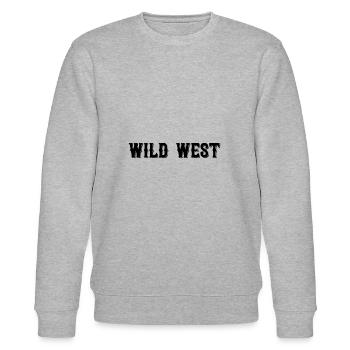 Wild West - Stanley/Stella Unisex Bio-Sweatshirt CHANGER  - Grau meliert - Vorne - Nik (191cm) & Marisol (170cm)