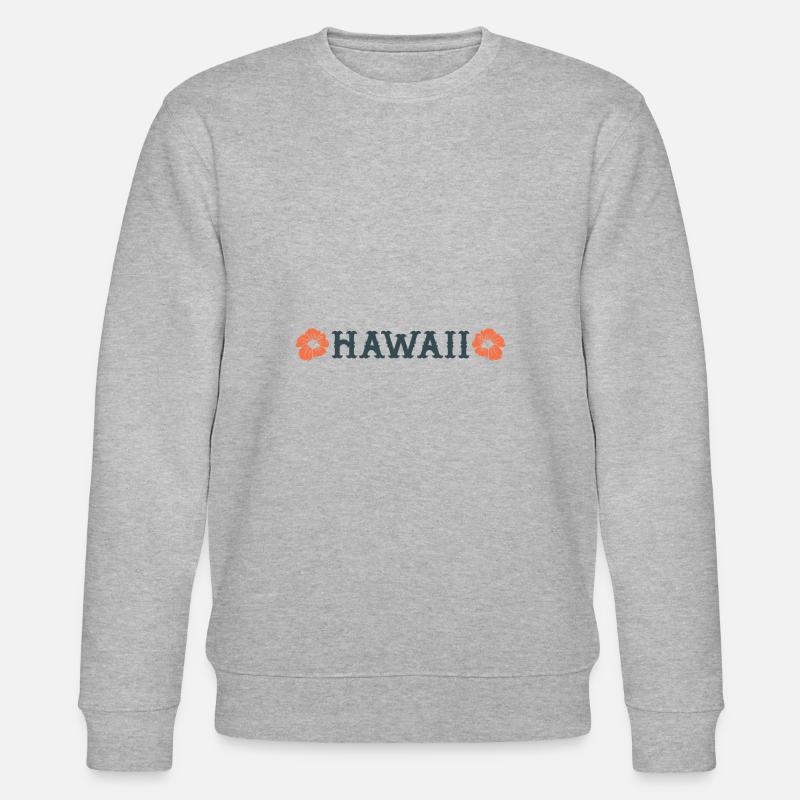 Hawaii Flower - Stanley/Stella CHANGER Unisex Organic Sweatshirt - heather grey