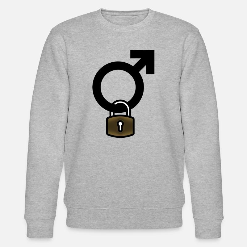 Herren mit Vorhängeschloss - Stanley/Stella Unisex Bio-Sweatshirt CHANGER  - Grau meliert