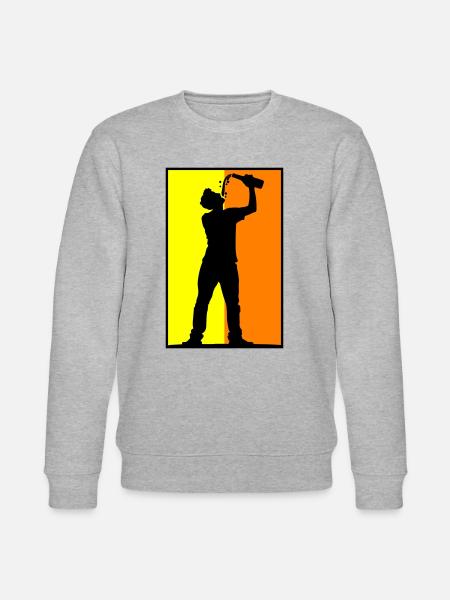 Drinker Beer - Stanley/Stella CHANGER Unisex Organic Sweatshirt - heather grey