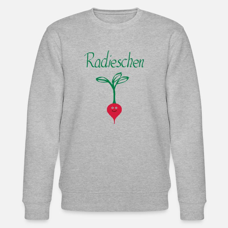 Radieschen 3 - Stanley/Stella Unisex Bio-Sweatshirt CHANGER  - Grau meliert