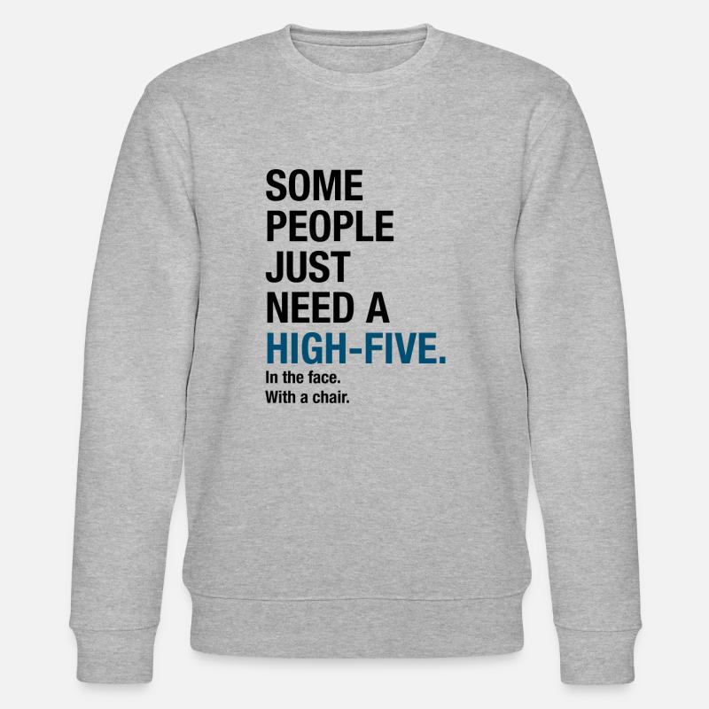 High-Five - Stanley/Stella Unisex Bio-Sweatshirt CHANGER  - Grau meliert