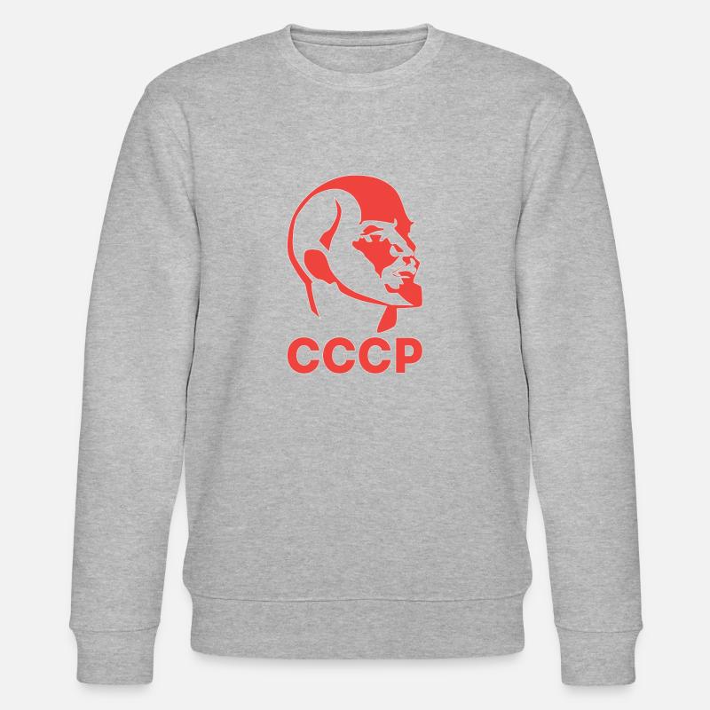 udssr Symbol Statement Soviet red - Sweat bio CHANGER Stanley/Stella Unisexe - gris chiné