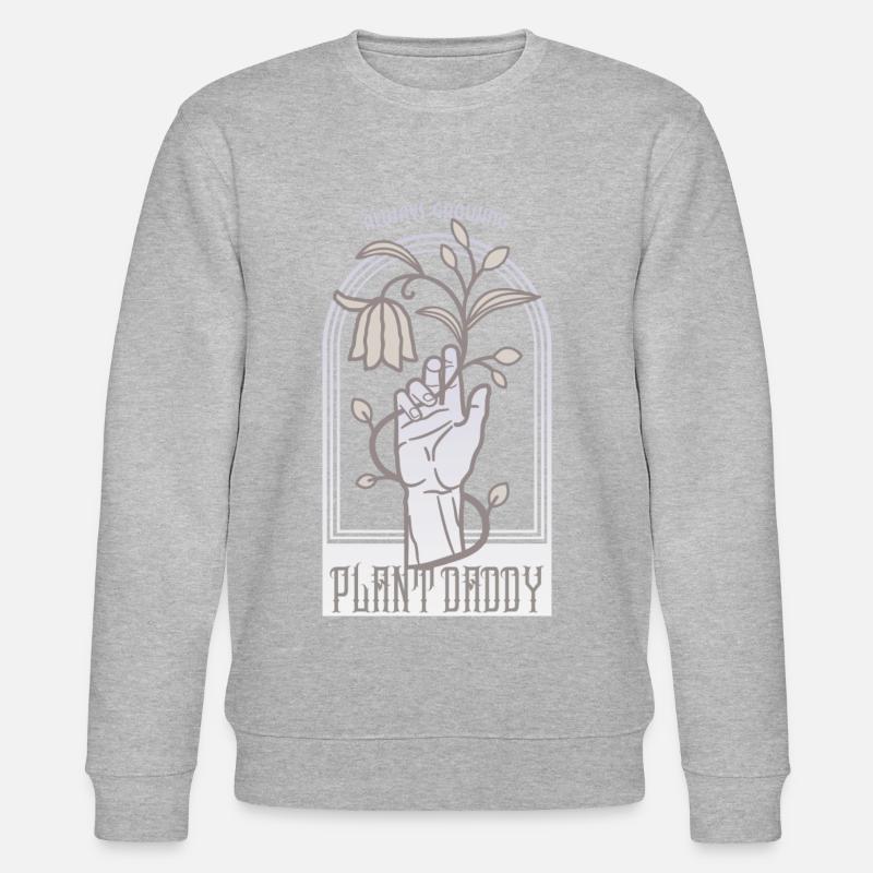 Plant Daddy - Stanley/Stella Unisex Bio-Sweatshirt CHANGER  - Grau meliert