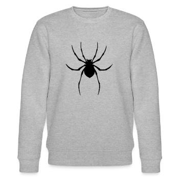 Spider graphique vectoriel - Sweat bio CHANGER Stanley/Stella Unisexe - gris chiné - Devant - Nik (191cm) & Marisol (170cm)