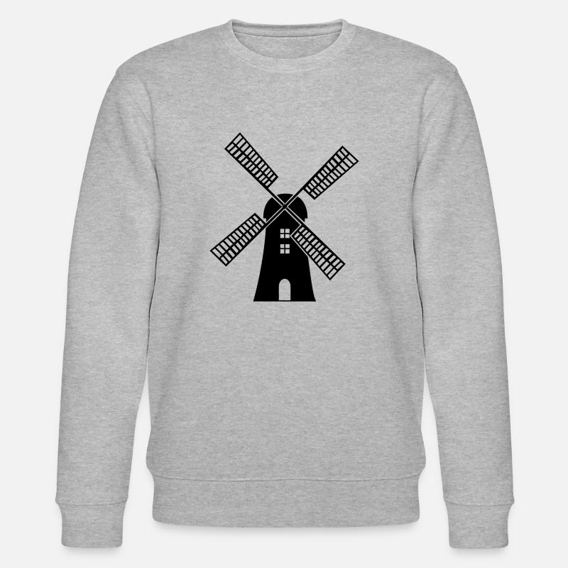 windmühle - Stanley/Stella Unisex Bio-Sweatshirt CHANGER  - Grau meliert