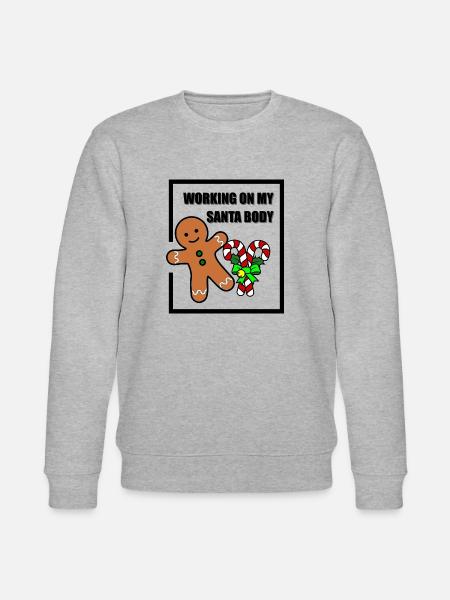 working santa body - Stanley/Stella Unisex Bio-Sweatshirt CHANGER - Grau meliert