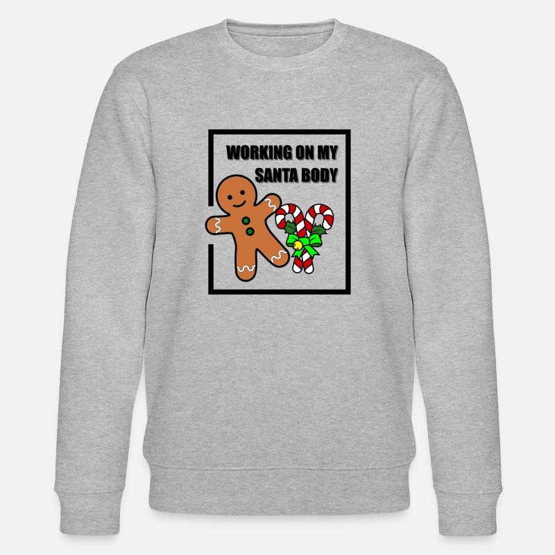 working santa body - Stanley/Stella Unisex Bio-Sweatshirt CHANGER - Grau meliert