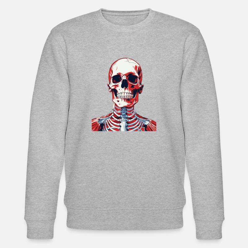 Squelette - Sweat bio CHANGER Stanley/Stella Unisexe - gris chiné