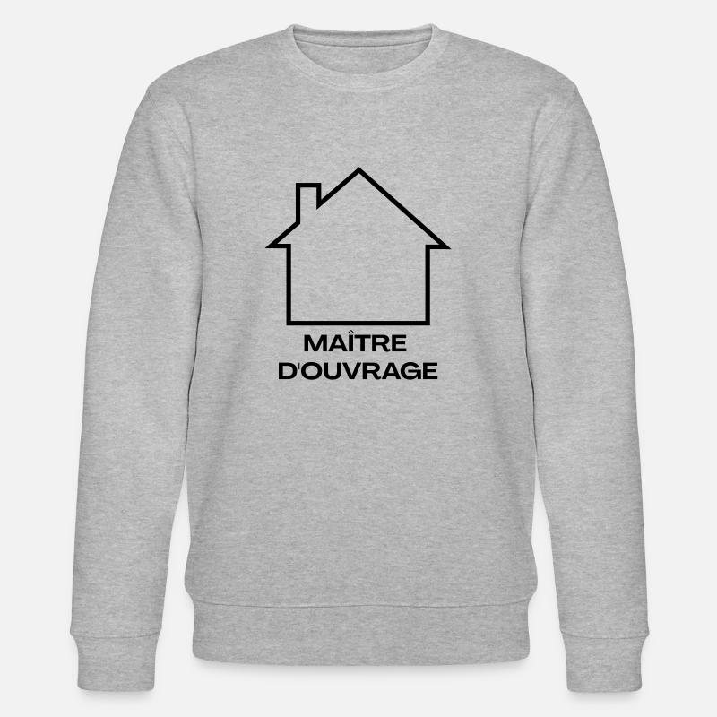 Maître d'ouvrage Maison - Sweat bio CHANGER Stanley/Stella Unisexe - gris chiné