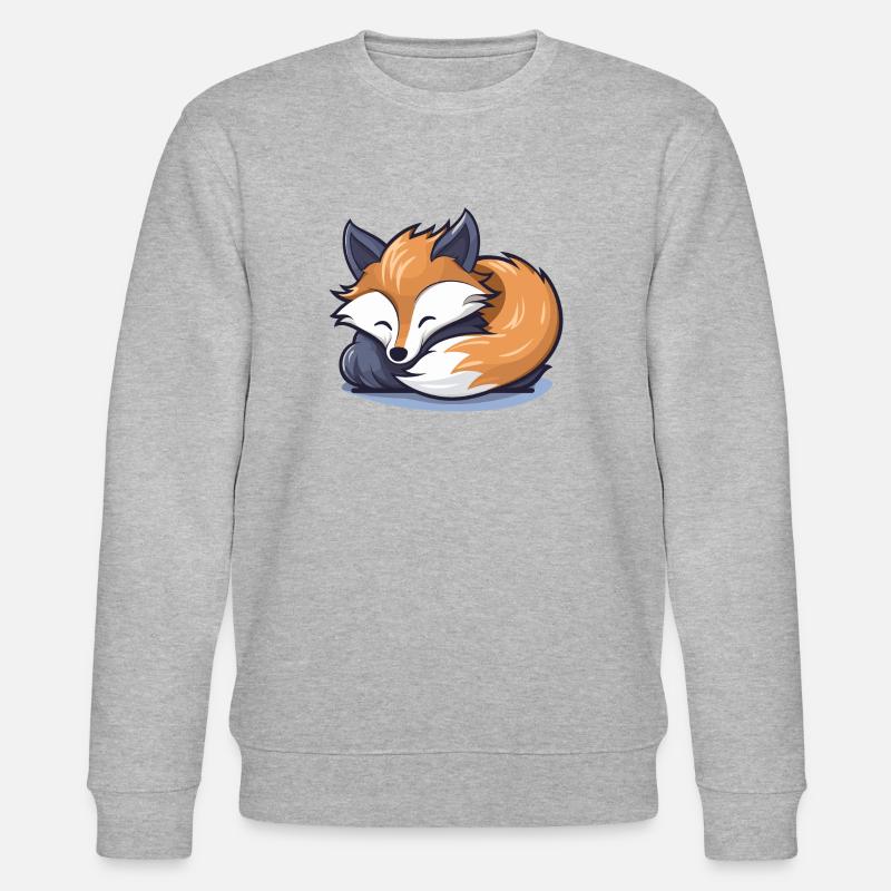 Sleeping Fox - Stanley/Stella CHANGER Unisex Organic Sweatshirt - heather grey