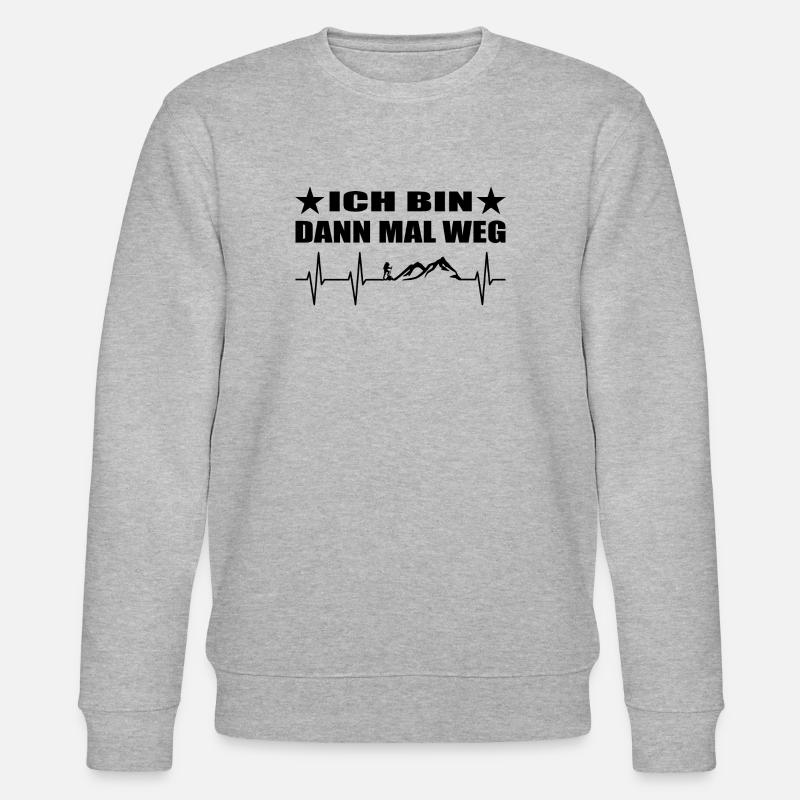 Wandern - Stanley/Stella Unisex Bio-Sweatshirt CHANGER  - Grau meliert