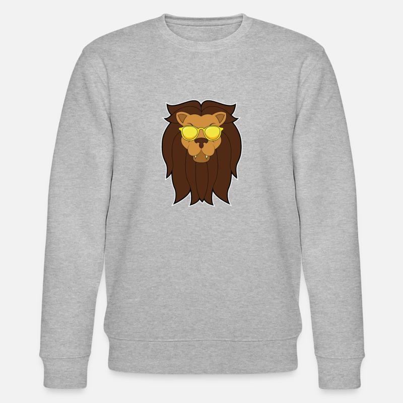 Löwe - Stanley/Stella Unisex Bio-Sweatshirt CHANGER  - Grau meliert