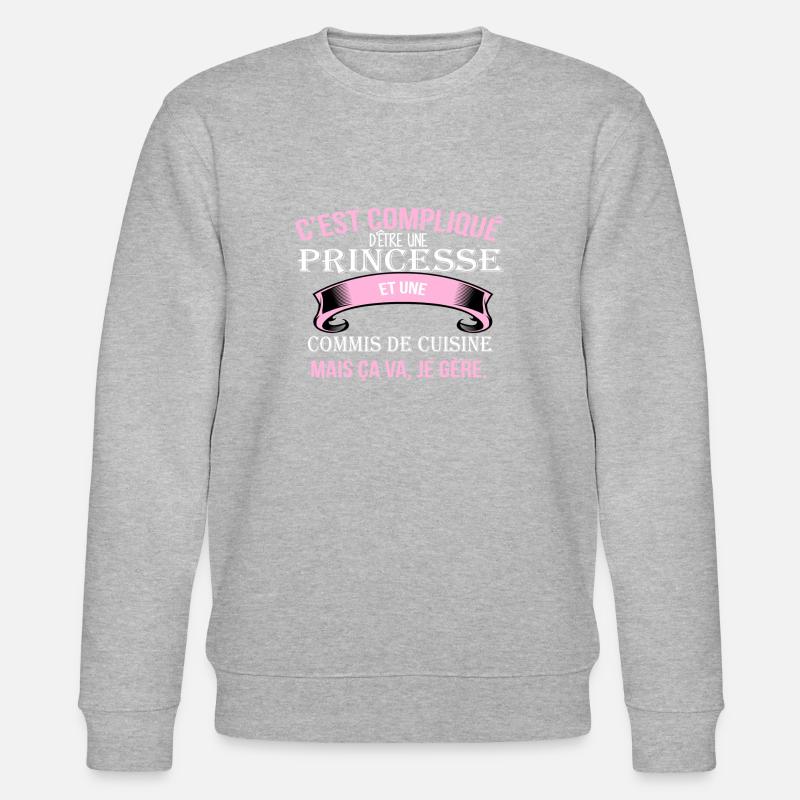 Commis de cuisine - Sweat bio CHANGER Stanley/Stella Unisexe - gris chiné