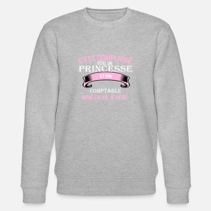 Comptable - Sweat bio CHANGER Stanley/Stella Unisexe - gris chiné