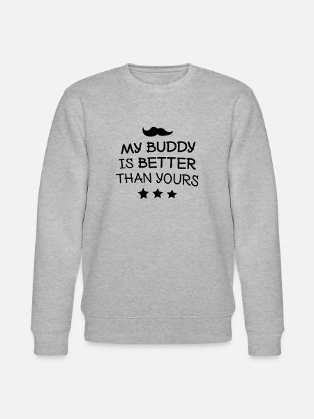 My buddy - Stanley/Stella Unisex Bio-Sweatshirt CHANGER - Grau meliert