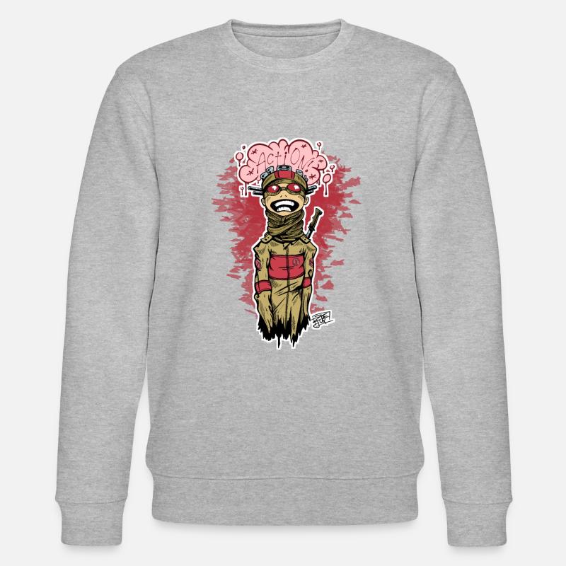 Action Comicart - Stanley/Stella Unisex Bio-Sweatshirt CHANGER  - Grau meliert