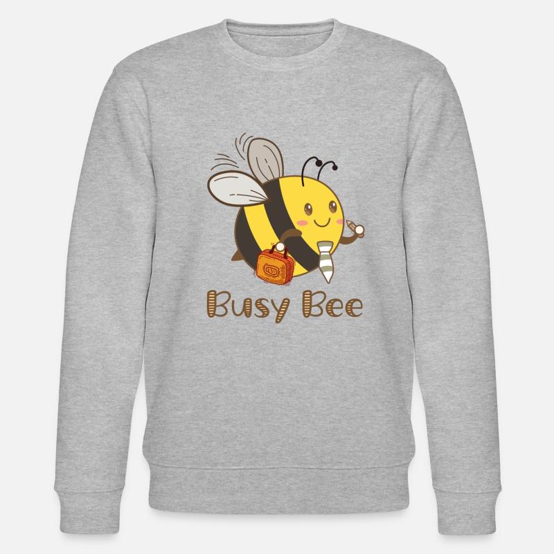 Busy Bee Biene Bienen - Stanley/Stella Unisex Bio-Sweatshirt CHANGER  - Grau meliert