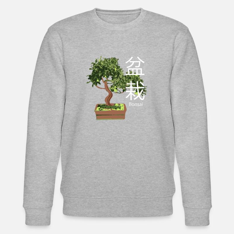 Bonsai Tree Plants - Stanley/Stella CHANGER Unisex Organic Sweatshirt - heather grey