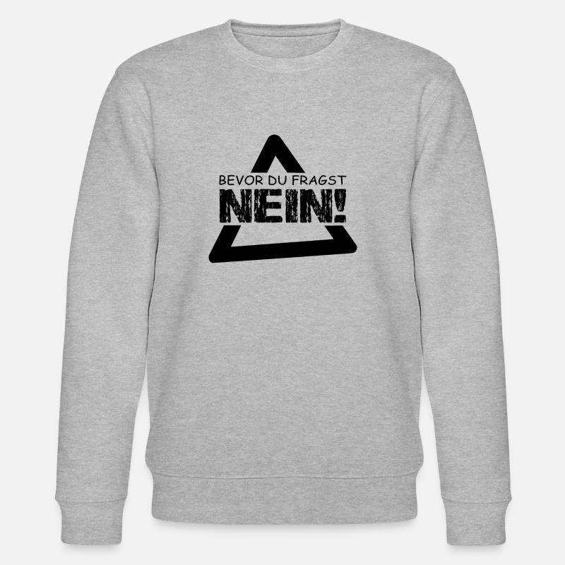 Spruch - Stanley/Stella Unisex Bio-Sweatshirt CHANGER  - Grau meliert