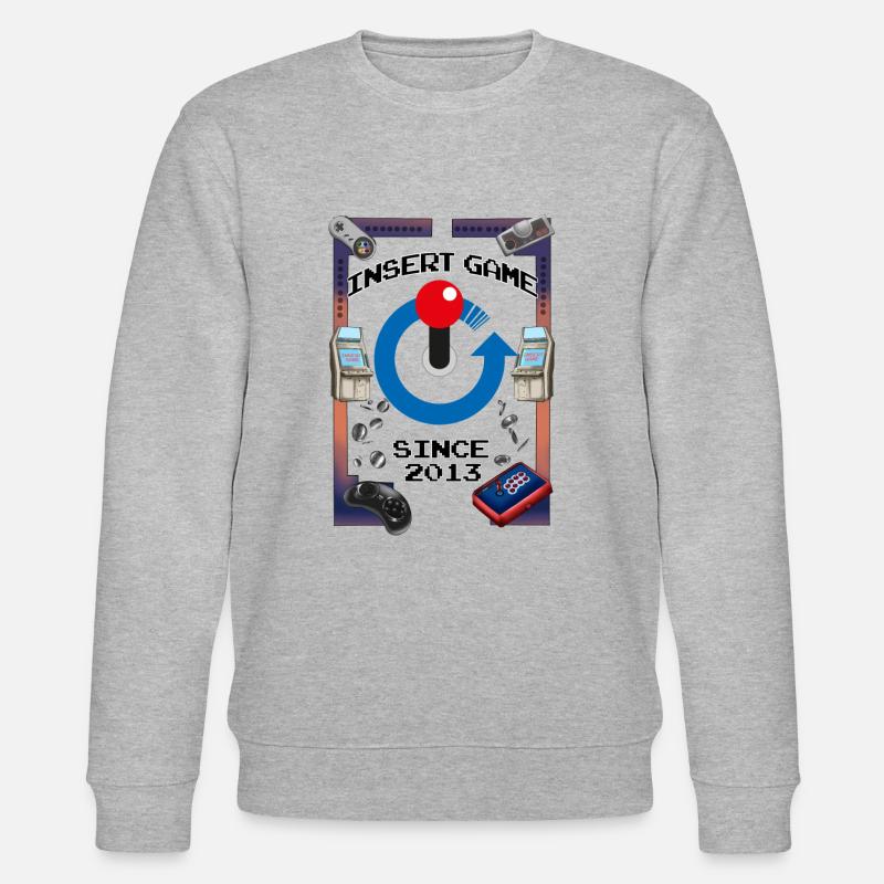 10th Anniversay (Dark Design) - Stanley/Stella Unisex Bio-Sweatshirt CHANGER  - Grau meliert