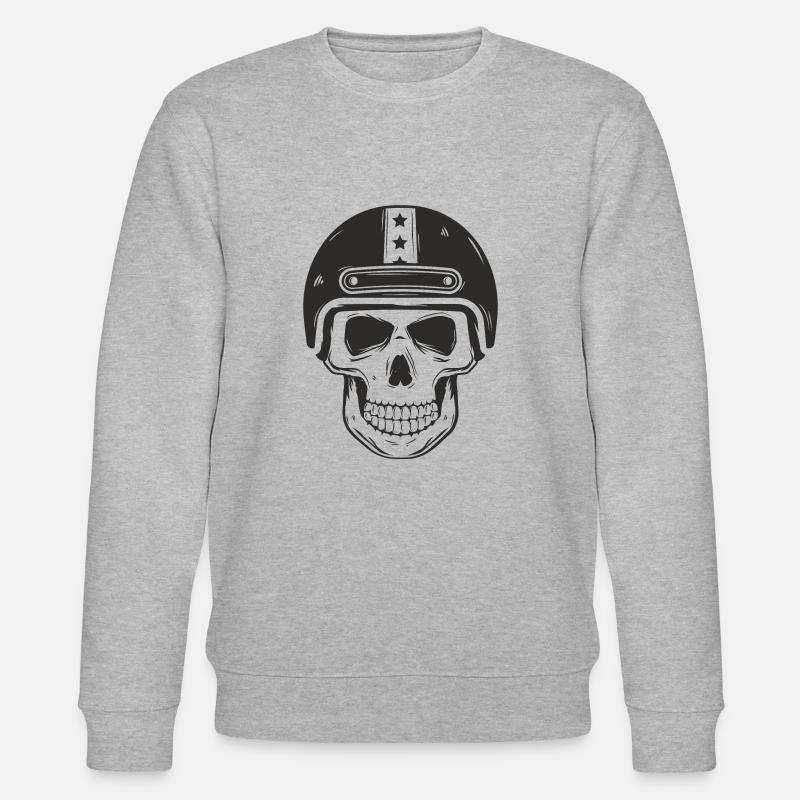 Crâne - Sweat bio CHANGER Stanley/Stella Unisexe - gris chiné