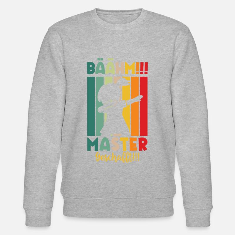 Master Masterabsolvent Masterabschluss Geschenk - Stanley/Stella Unisex Bio-Sweatshirt CHANGER  - Grau meliert