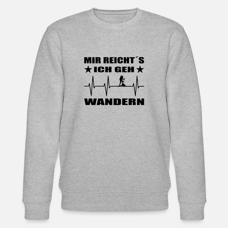 Wandern - Stanley/Stella Unisex Bio-Sweatshirt CHANGER  - Grau meliert