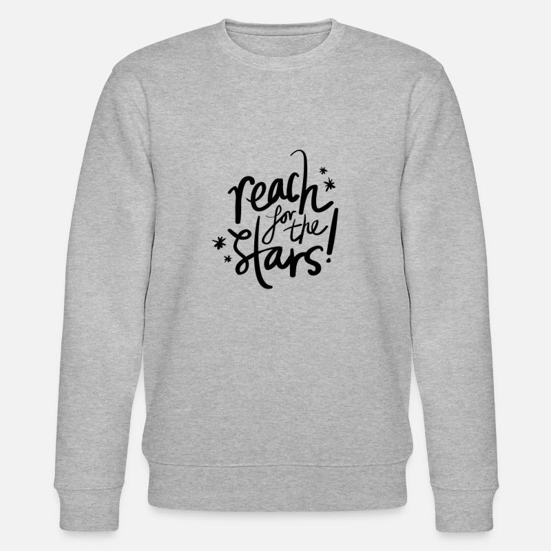 Greifen Sie nach den Sternen - Stanley/Stella Unisex Bio-Sweatshirt CHANGER  - Grau meliert