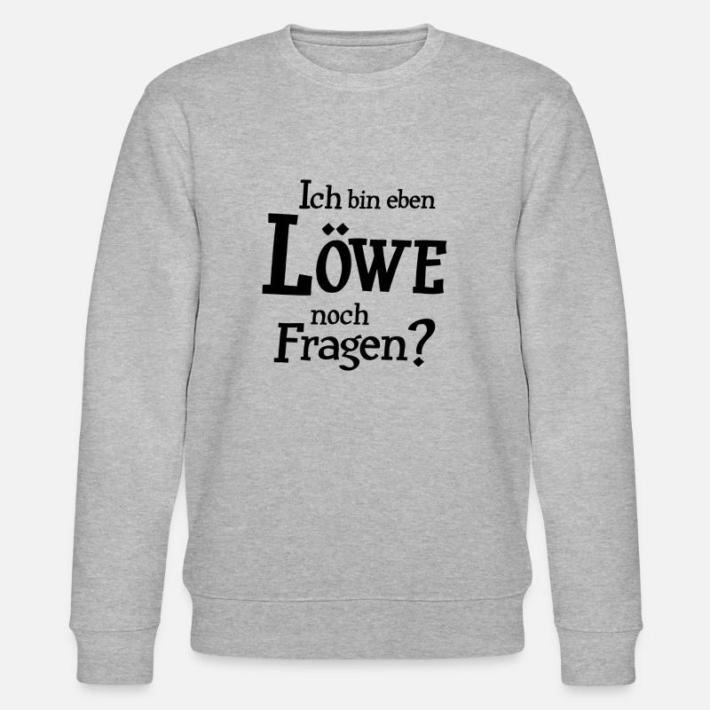 Sternzeichen Löwe - Stanley/Stella Unisex Bio-Sweatshirt CHANGER  - Grau meliert