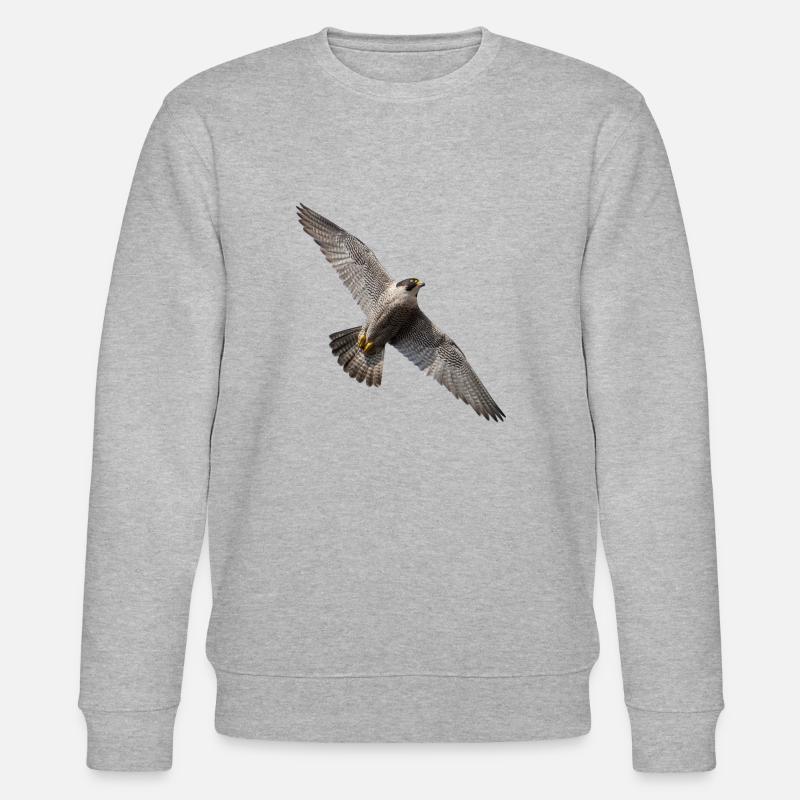 Wanderfalke - Stanley/Stella Unisex Bio-Sweatshirt CHANGER  - Grau meliert