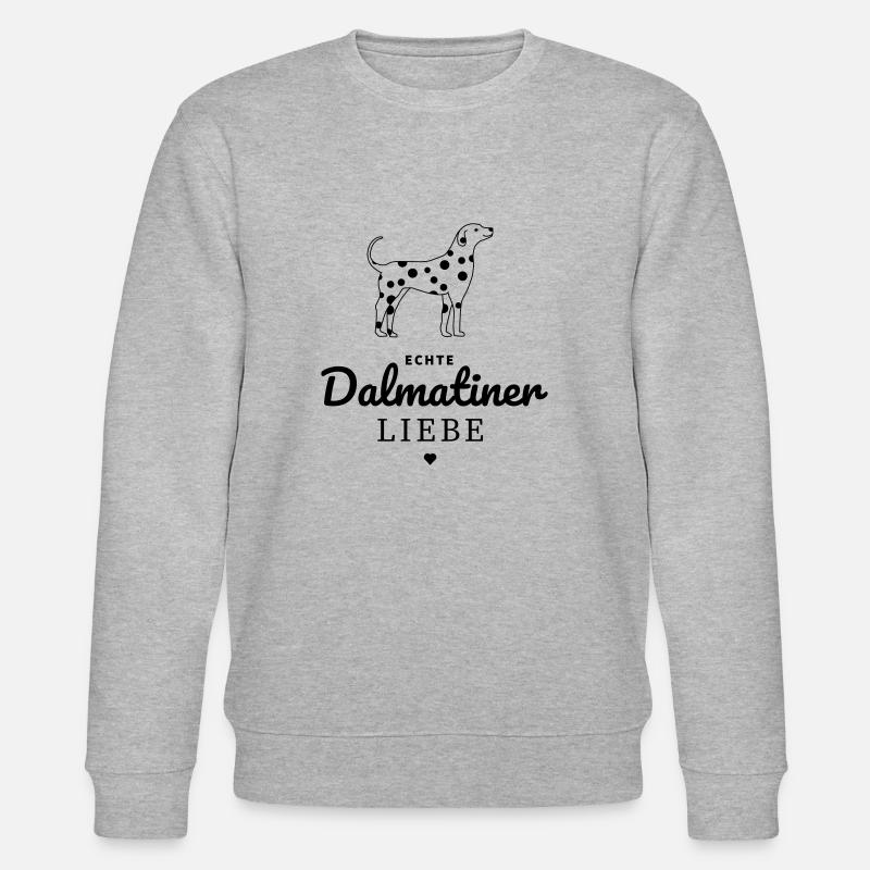Echte-Dalmatiner-Liebe - Stanley/Stella Unisex Bio-Sweatshirt CHANGER  - Grau meliert