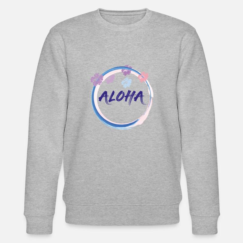 ALOHA COULEUR - Sweat bio CHANGER Stanley/Stella Unisexe - gris chiné
